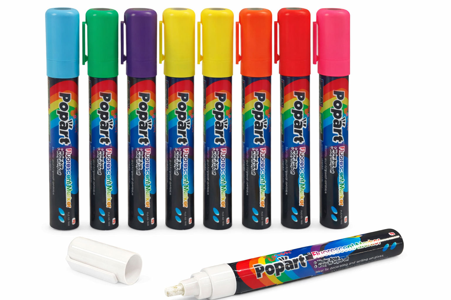 Liquid Chalk Markers | Bullet Tip | 8 Pack - Eddie's Hang-Up Display Ltd.