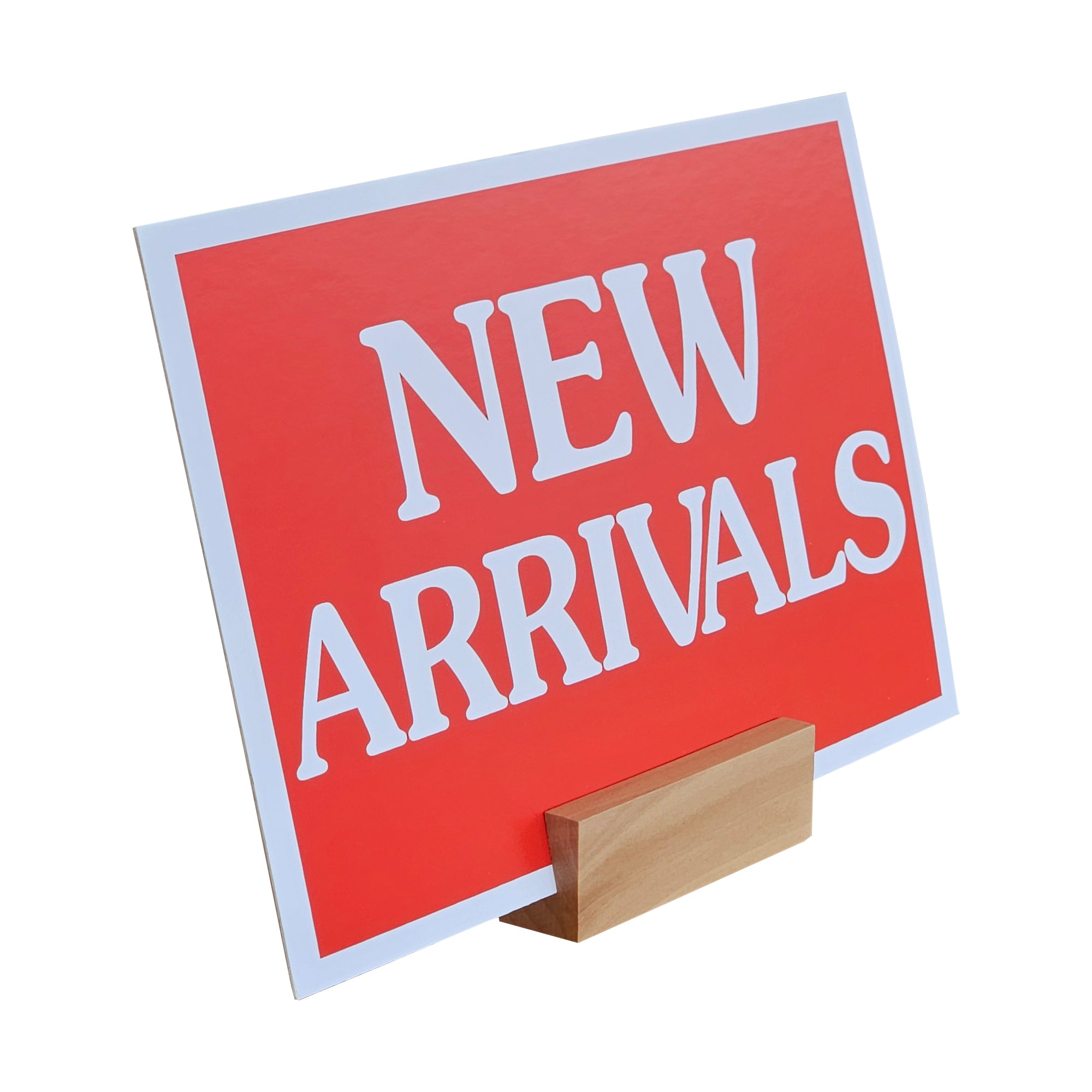 Wood Block Sign Holder | 12 Pack - Eddie's Hang-Up Display Ltd.