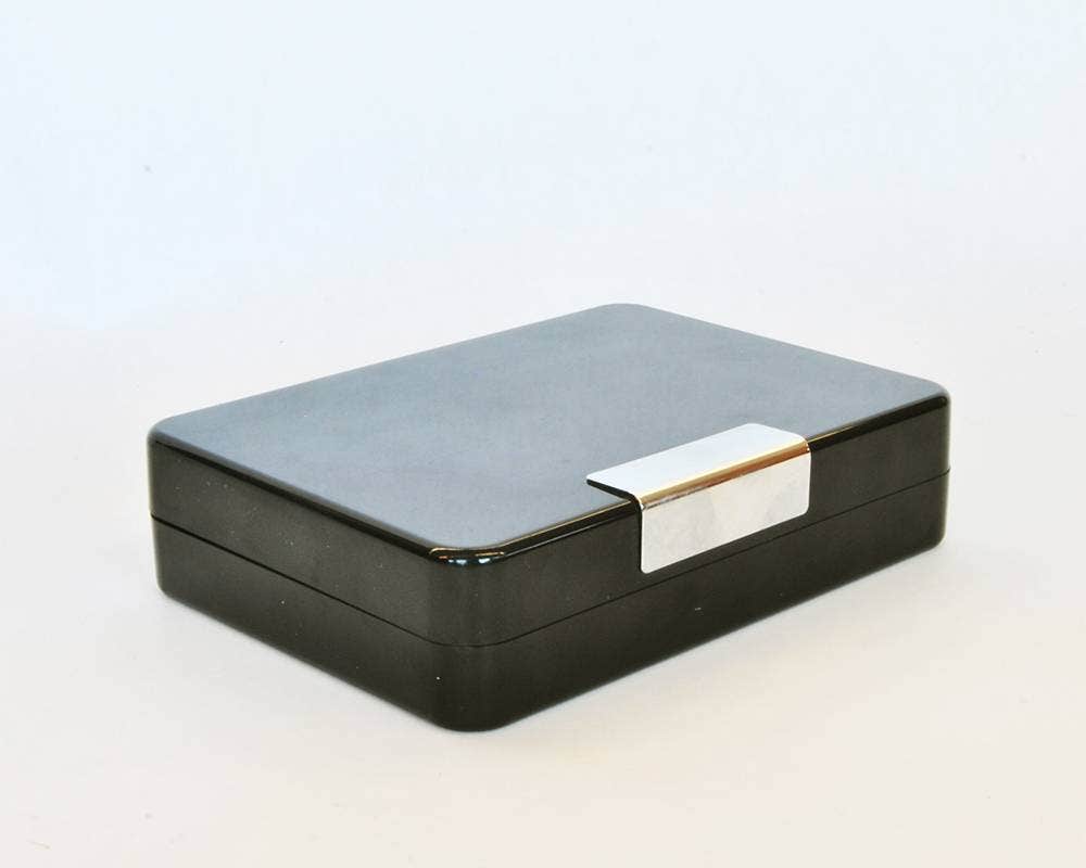 Ring Box | Hinged | Gloss Black - Eddie's Hang-Up Display Ltd.