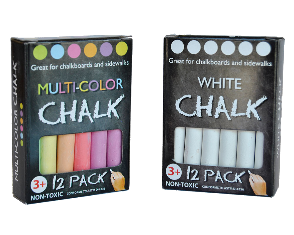 Multiple Pack Chalk Chalkboard Chalk | 2 Pack | Multi-Colours – Eddie's Hang-Up Display Ltd.