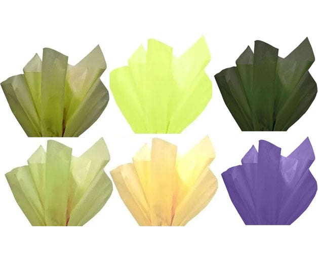 Papier de soie coloré de qualité supérieure | 20" x 30" | 480 feuilles