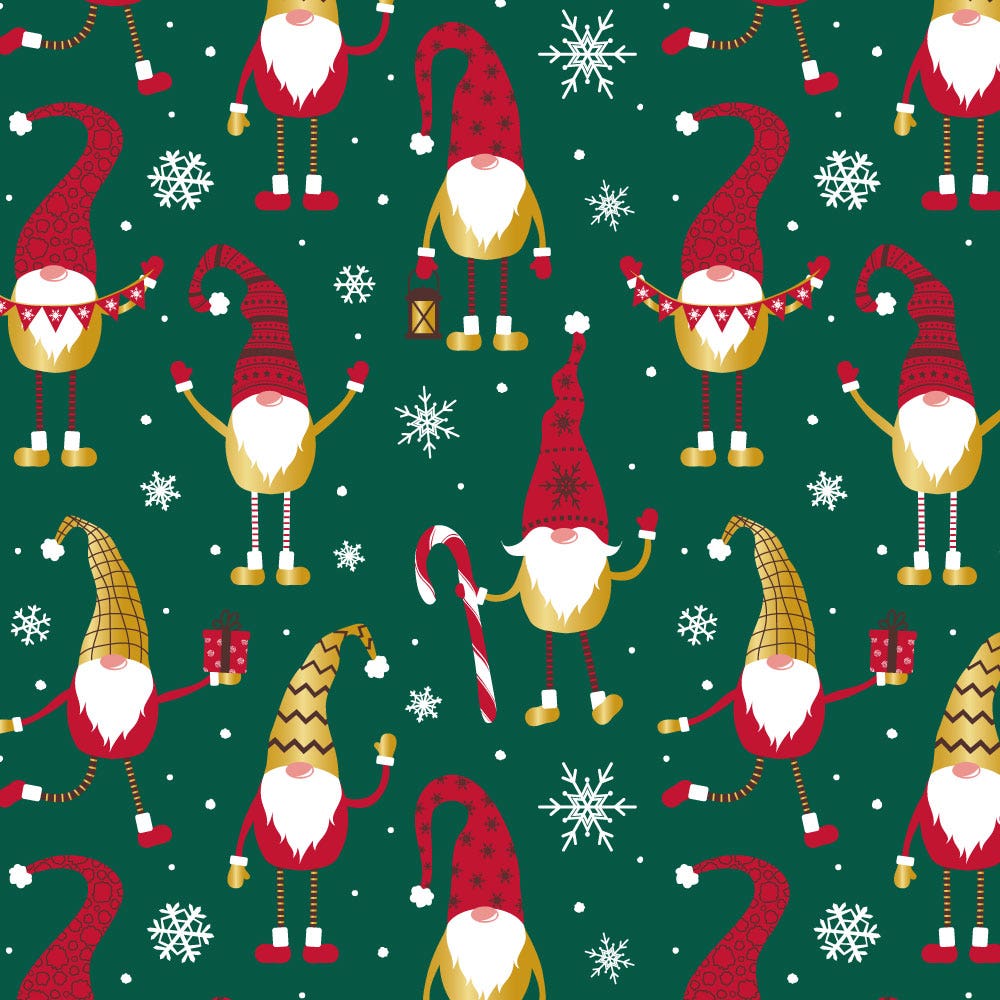 Christmas Gnomes  | 24" x 100'
