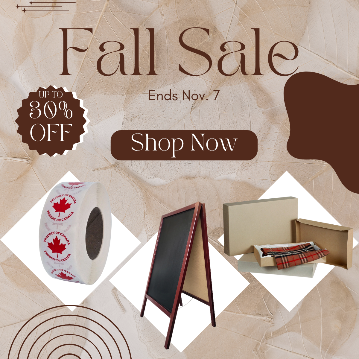 Eddie's Fall Sale 2025 on Retail Display Supplies Packaging & More