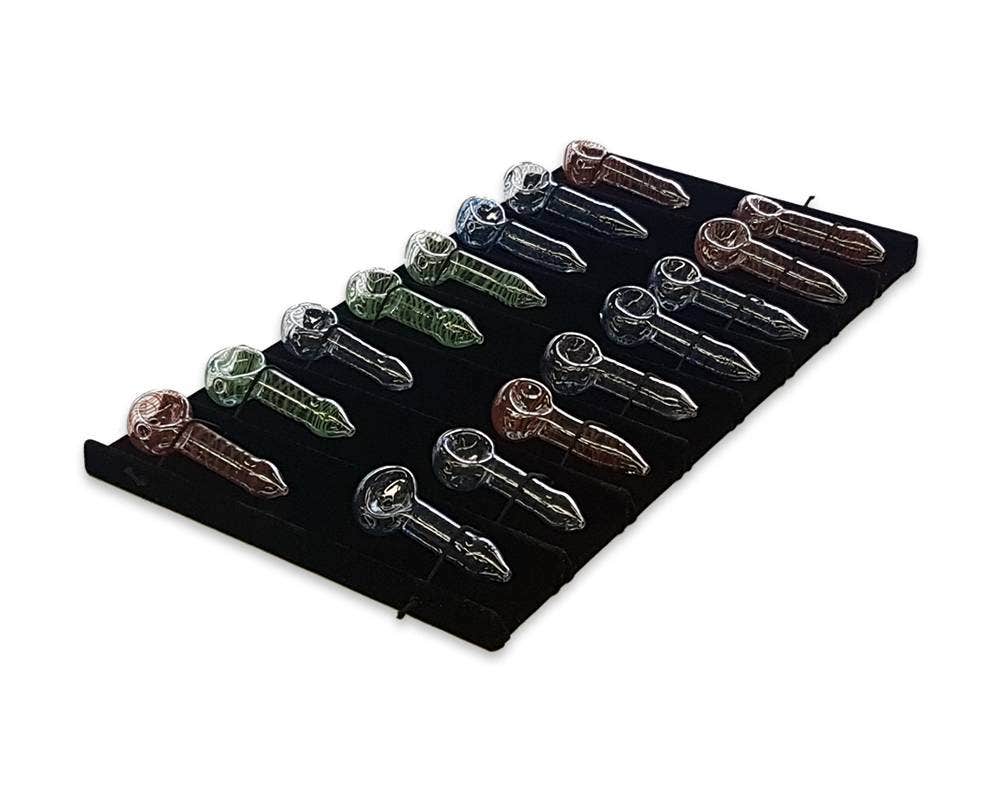 Pipe Tray |Black Velvet - Eddie's Hang-Up Display Ltd.