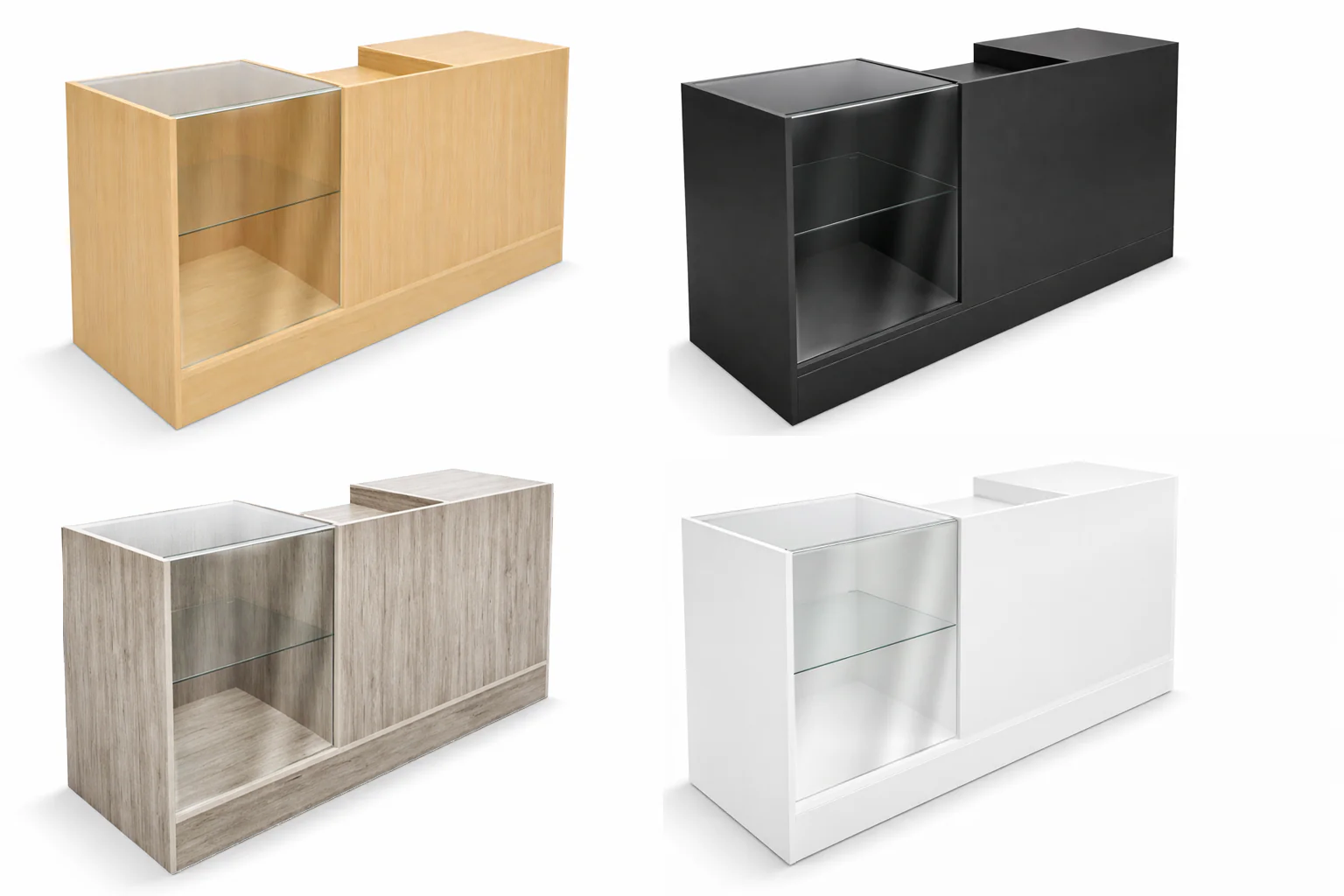 Retail Counter & Display Case Combo | 72” - Eddie's Hang-Up Display Ltd.