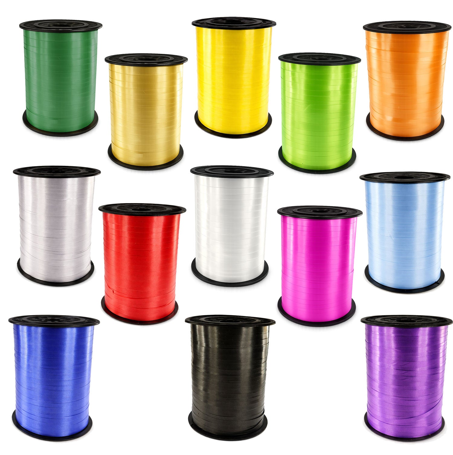 Satin Curling Ribbon | 5mm Wide | 400 Metre Roll - Eddie's Hang-Up Display Ltd.