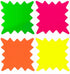 Die Cut Burst Show Cards - Eddie's Hang-Up Display Ltd.
