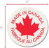 Autocollant/étiquette « Fabriqué au Canada » | Paquet de 1 000