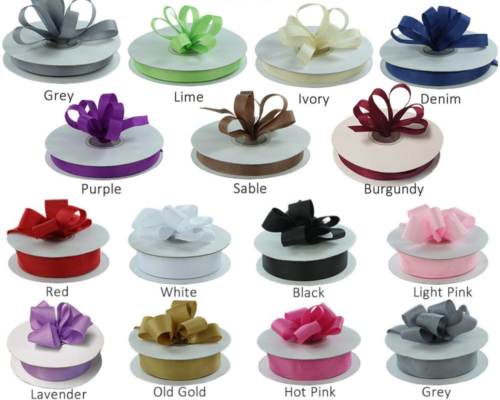Grosgrain Ribbon | 100 Yard Rolls | Clearance - Eddie's Hang-Up Display Ltd.