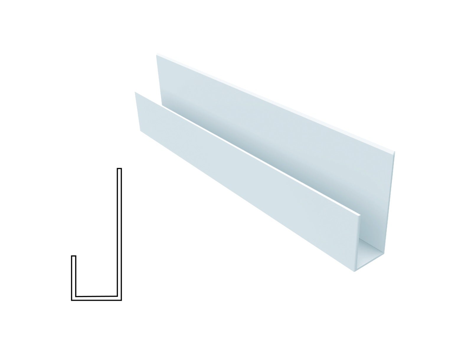 Finishing Side Trim | PVC Plastic Slatwall - Eddie's Hang-Up Display Ltd.