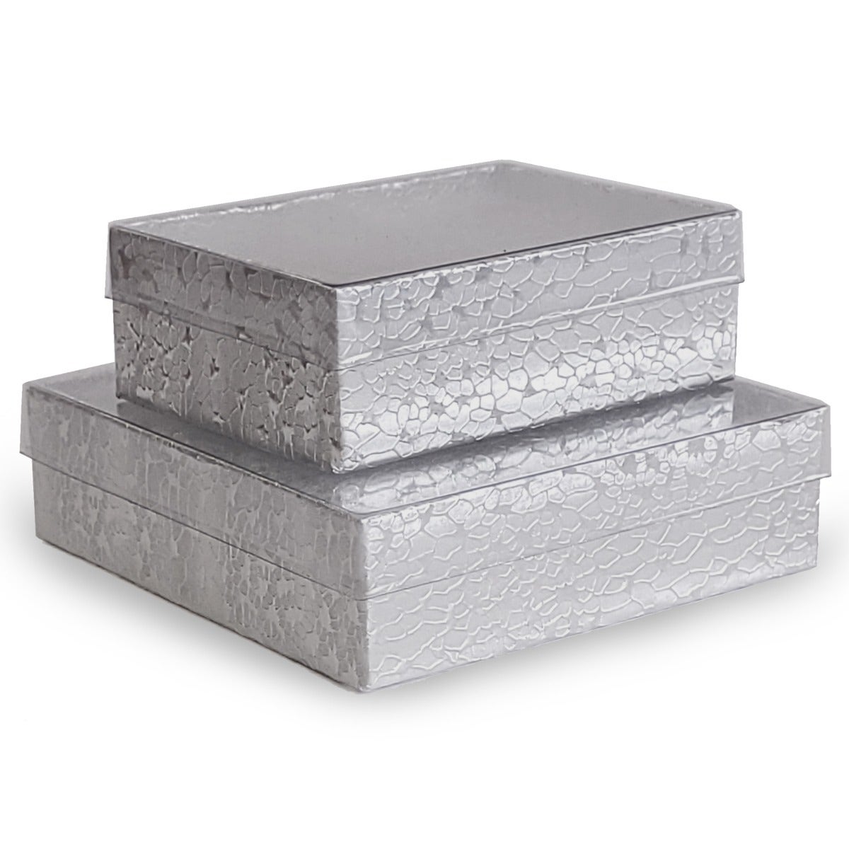 Jewellery Boxes | Silver With Clear Top