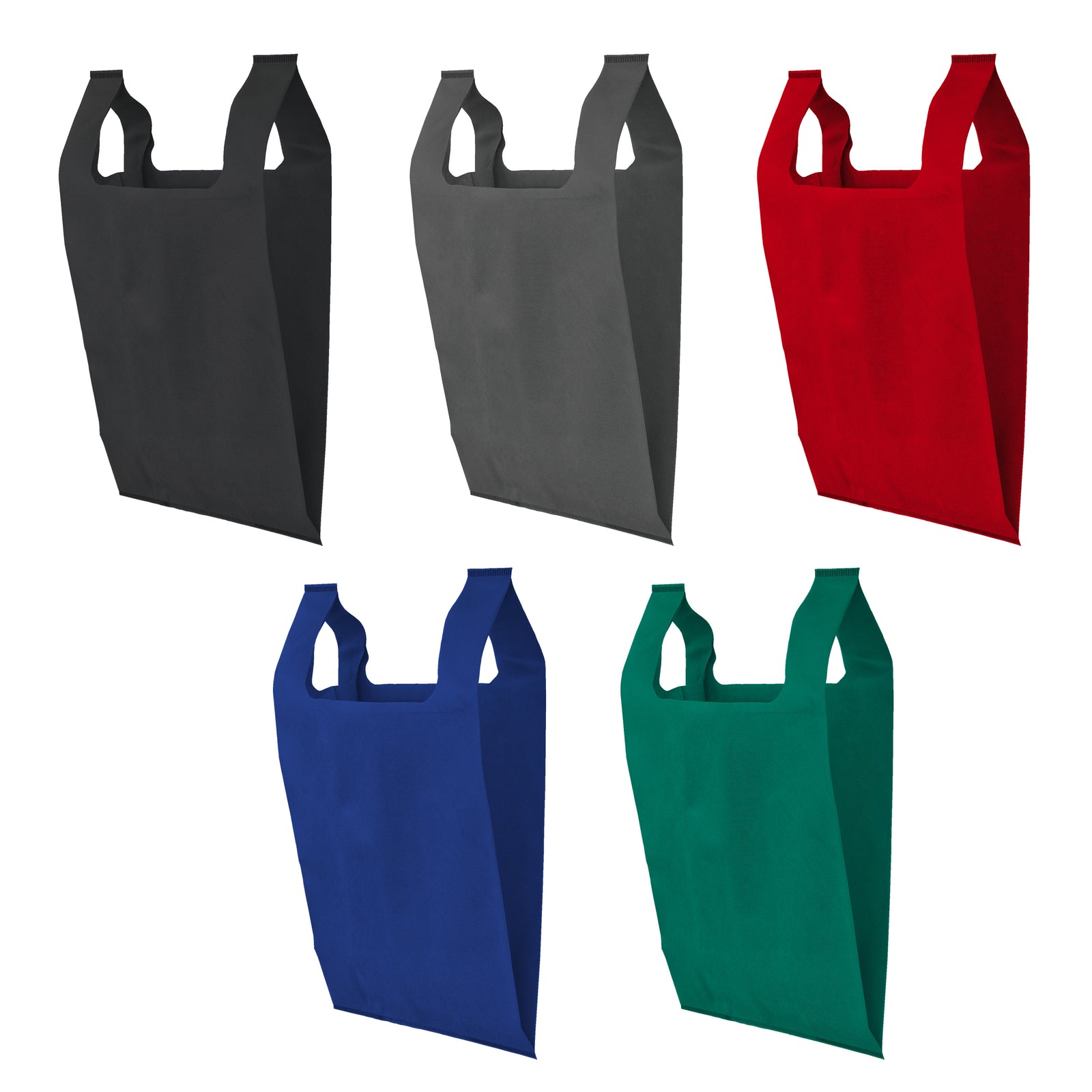 Reusable Non-Woven T-Shirt Bags 100 Pack - Main Image