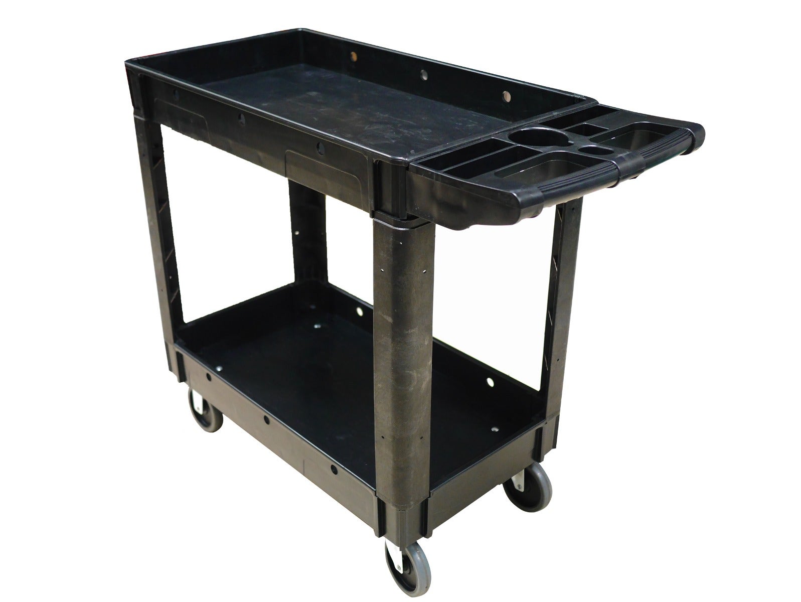 Utility Tub Cart | Two Shelves | 40"L x 18"W x 33"H - Eddie's Hang-Up Display Ltd.