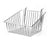 Slatwall &amp; Grid Slanted Wire Basket 12" x 12" x 8"