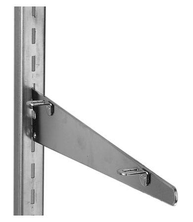 12" Slotted Standard Wood Shelf Bracket