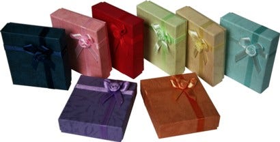 Flower Bow-Tie Jewellery Boxes | 72 Pk - Eddie's Hang-Up Display Ltd.