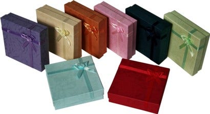 Flower Bow-Tie Jewellery Boxes | 72 Pk - Eddie's Hang-Up Display Ltd.