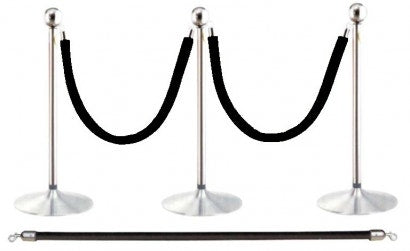 59" Stanchion Rope - Black