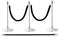 59" Stanchion Rope - Black