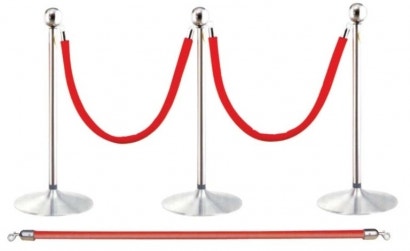 59" Stanchion Rope - Red