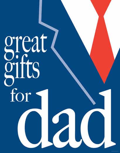 "Great Gifts for Dad" poster