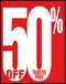 50% Off Ticketed Price Poster
