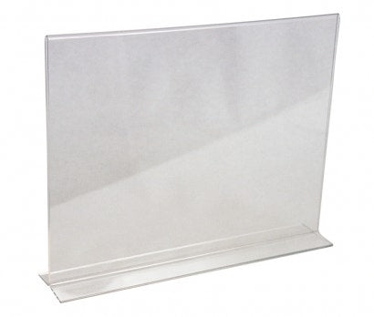 Bottom Loading Sign Holders | Clear Acrylic - Eddie's Hang-Up Display Ltd.