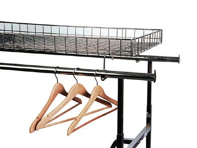 Bar Top Rack Top Shelf For Double Bar Rack | Eddie's Hang-Up Display – Eddie's Hang ...
