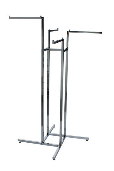 4 Arm Clothing Racks | 4 Straight Arms | Eddie's Hang-Up Display Ltd.