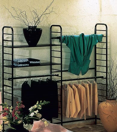 Ladder System Double 2-Tier Wall Unit | Clothing Rack – Eddie's Hang-Up ...