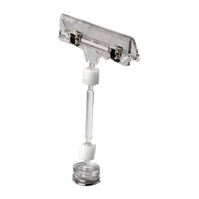 Versa Clip Sign Holder with Magnetic Base - 4-1/2" Long