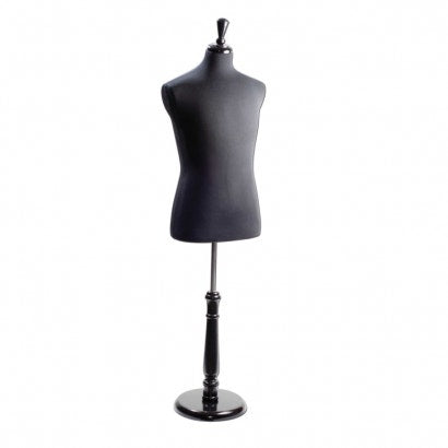 Black Male Dress Form | Adjustable | Tall Base