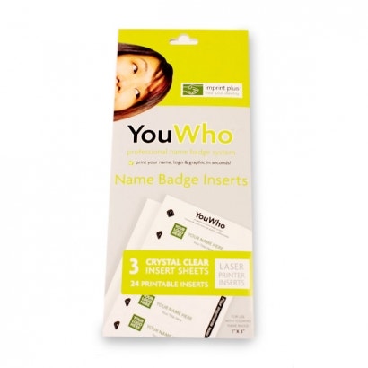YouWho™ Crystal Clear Insert Sheet Pack (Laser Printers)