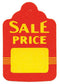 One Part Stringless Tags "Sale Price" - 1-3/4" x 1-7/8"