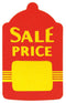One Part Stringless Tags "Sale Price" - 1-1/4" x 2