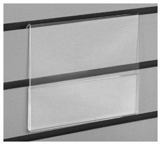 CiaoHER Acrylic Sign Holders For Slatwall - 8.5x11 Letter Size 3-Pack