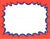 Blank Burst Show Cards | White, Red & Blue - Eddie's Hang-Up Display Ltd.