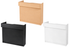 three reception counters (white, maple, black) on a white background