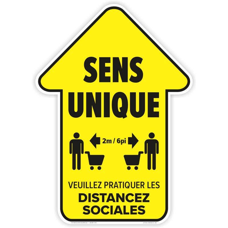 Décalques | Kit de décalcomanies de sol unidirectionnelles (fr) - Eddie's Hang-Up Display Ltd.