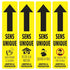 Floor Decals | Safe Shop | One Way Directional Kit - Eddie's Hang-Up Display Ltd.
