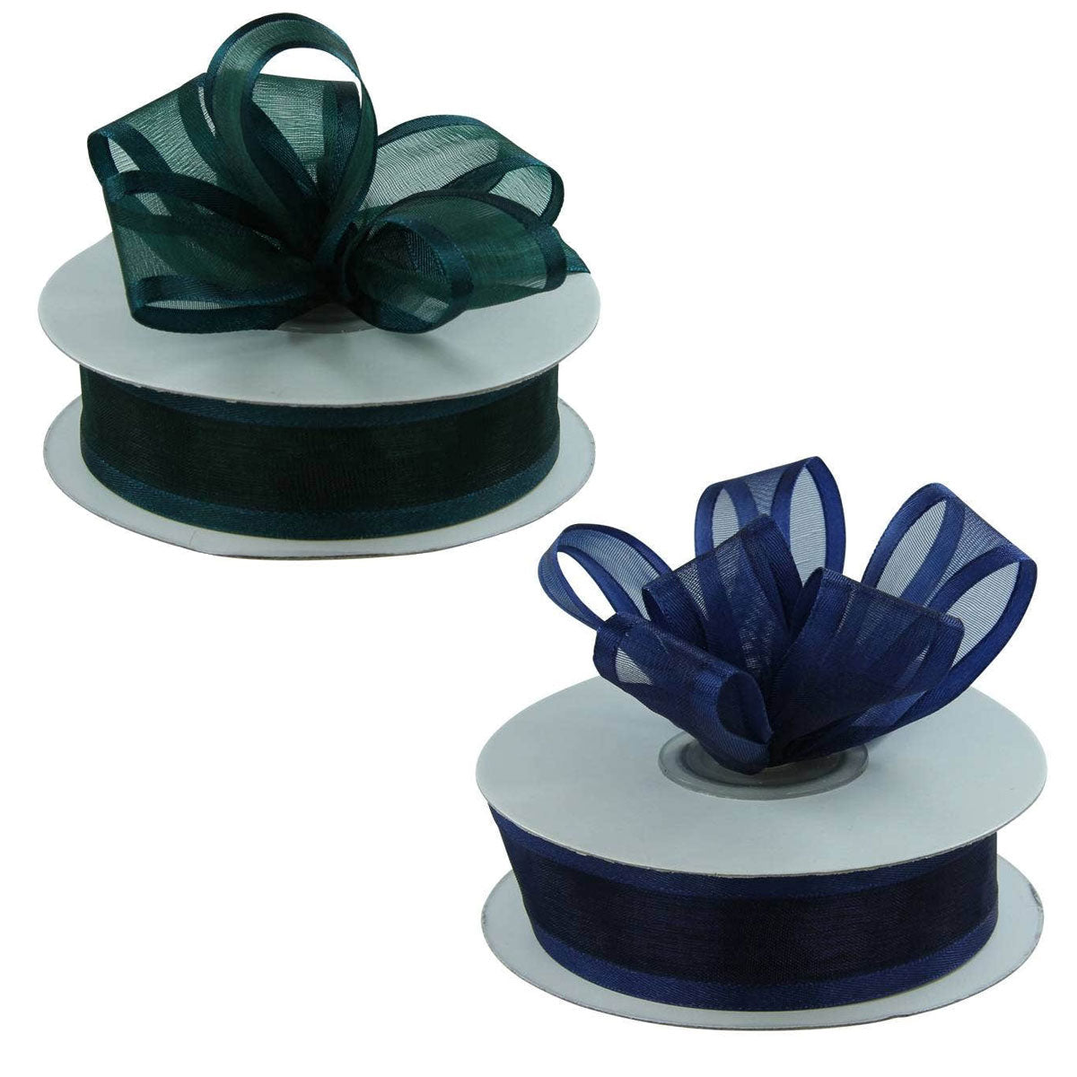 Satin Edge Sheer Ribbon | 25 Yard Rolls - Eddie's Hang-Up Display Ltd.