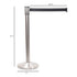 4-way Belt Stanchion | Brushed Stainless Steel - Eddie's Hang-Up Display Ltd.