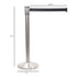 4-way Belt Stanchion | Brushed Stainless Steel