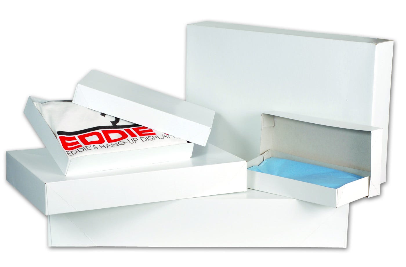 White Garment Boxes | Eddie's Hang-Up Display Ltd.